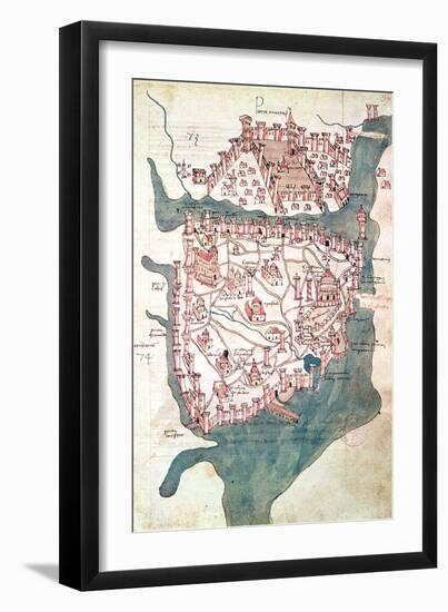 Plan of Constantinople-null-Framed Giclee Print