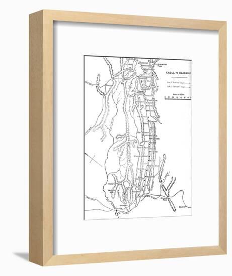 'Plan of General Roberts's March from Cabul to Candahar', c1880-Unknown-Framed Giclee Print