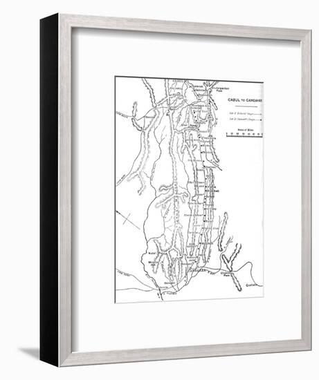 'Plan of General Roberts's March from Cabul to Candahar', c1880-Unknown-Framed Giclee Print