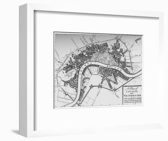 Plan of London and Westminster, 1749 (1903)-Unknown-Framed Giclee Print