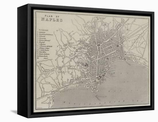 Plan of Naples-John Dower-Framed Premier Image Canvas