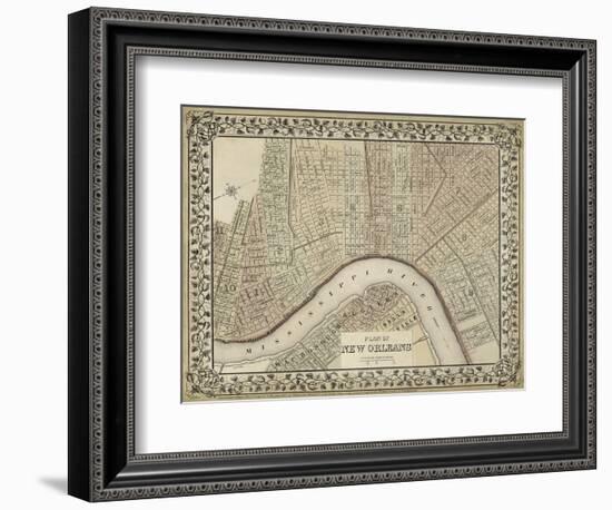 Plan of New Orleans-Mitchell-Framed Art Print
