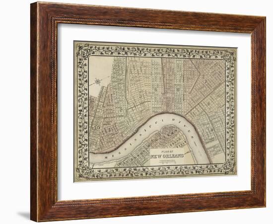 Plan of New Orleans-Mitchell-Framed Art Print