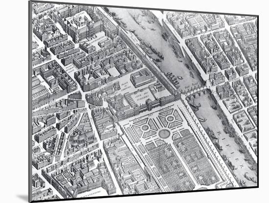 Plan of Paris, 1730 (IV)-Louis Bretez-Mounted Art Print