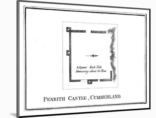 Plan of Penrith Castle, Cumberland, late 18th century-Unknown-Mounted Giclee Print