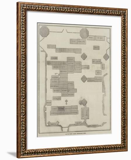 Plan of Poet's Corner, Westminster Abbey-null-Framed Giclee Print