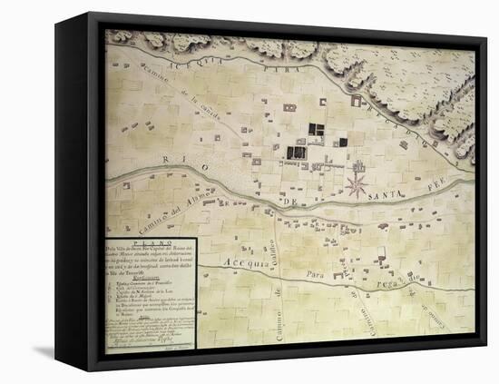 Plan Of Santa Fe-null-Framed Premier Image Canvas