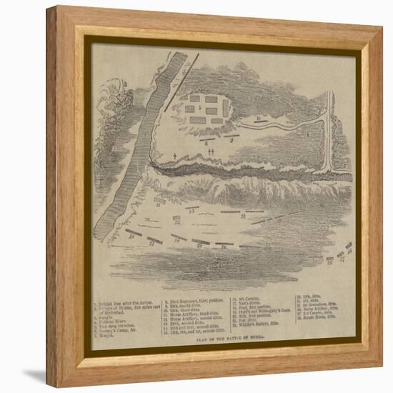 Plan of the Battle of Dubba-null-Framed Premier Image Canvas