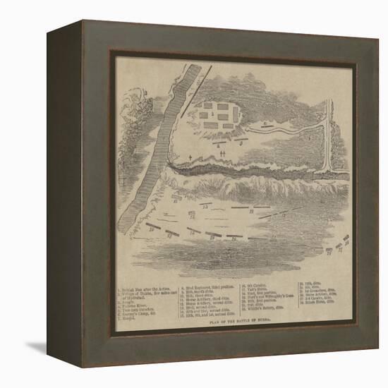 Plan of the Battle of Dubba-null-Framed Premier Image Canvas