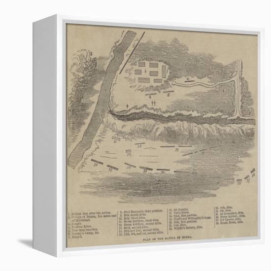 Plan of the Battle of Dubba-null-Framed Premier Image Canvas