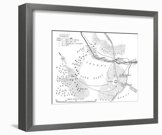 'Plan of the Battle of Ghingilovo', c1880-Unknown-Framed Giclee Print