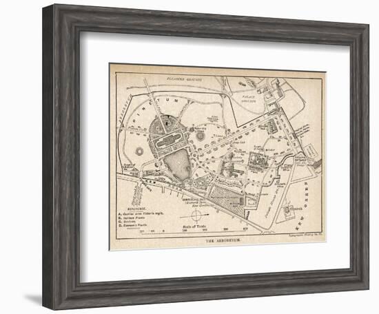 Plan of the Botanical Gardens-null-Framed Photographic Print