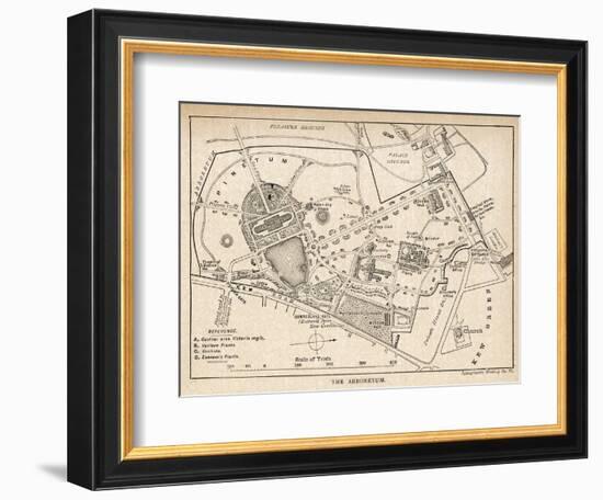 Plan of the Botanical Gardens-null-Framed Photographic Print