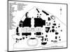 Plan of the British Empire Exhibition, Wembley, showing disposition of principal buildings, 1924-Unknown-Mounted Giclee Print