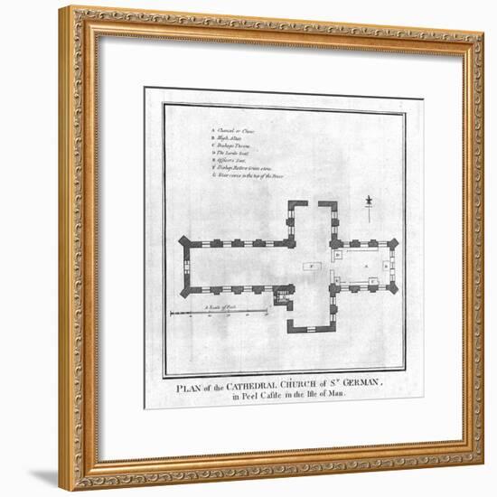 'Plan of the Cathedral Church of St. German', late 18th century-Unknown-Framed Giclee Print