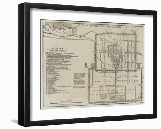 Plan of the City of Peking-John Dower-Framed Giclee Print