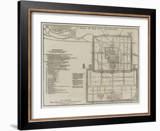 Plan of the City of Peking-John Dower-Framed Giclee Print