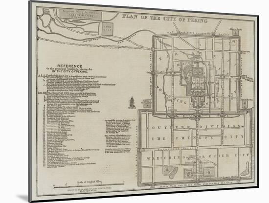 Plan of the City of Peking-John Dower-Mounted Giclee Print