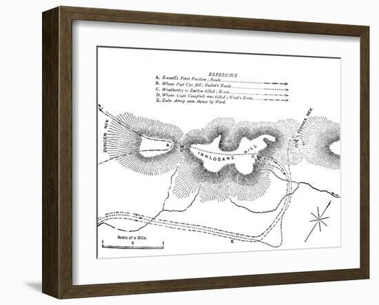 'Plan of the Fight on the Inhlobane Mountain, (March 28, 1979)', c1880-Unknown-Framed Giclee Print