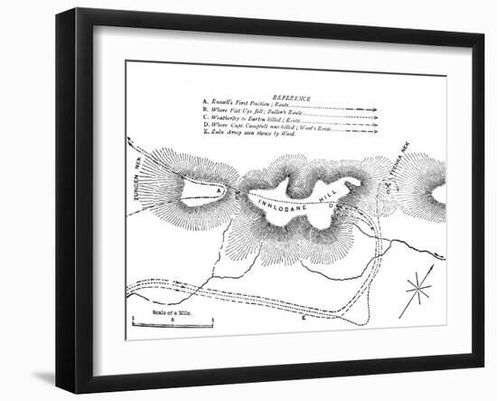 'Plan of the Fight on the Inhlobane Mountain, (March 28, 1979)', c1880-Unknown-Framed Giclee Print