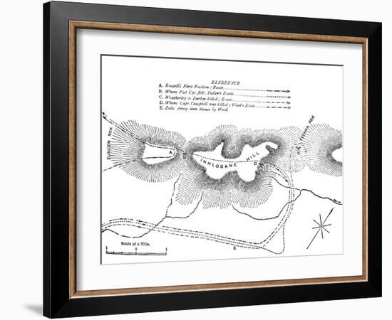 'Plan of the Fight on the Inhlobane Mountain, (March 28, 1979)', c1880-Unknown-Framed Giclee Print