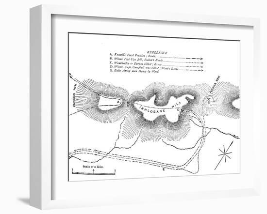 'Plan of the Fight on the Inhlobane Mountain, (March 28, 1979)', c1880-Unknown-Framed Giclee Print