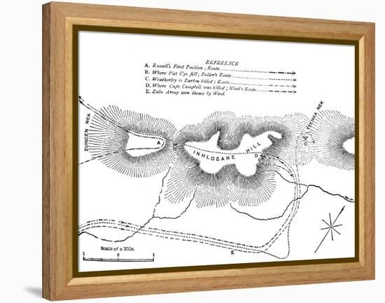 'Plan of the Fight on the Inhlobane Mountain, (March 28, 1979)', c1880-Unknown-Framed Premier Image Canvas