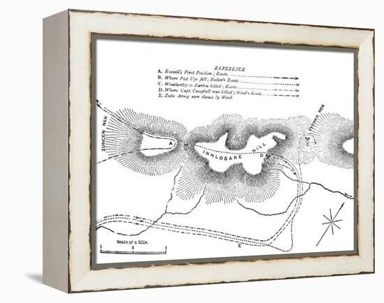 'Plan of the Fight on the Inhlobane Mountain, (March 28, 1979)', c1880-Unknown-Framed Premier Image Canvas