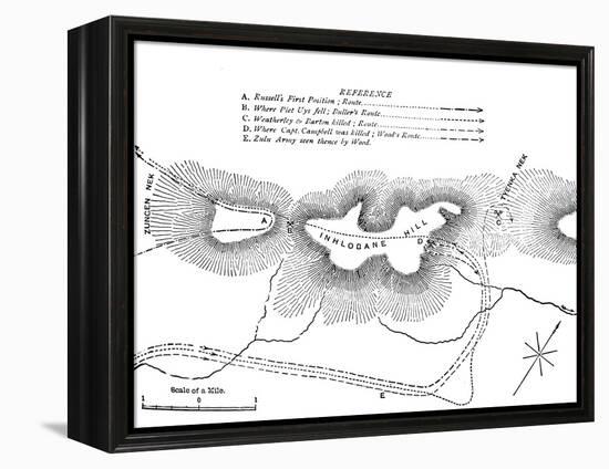 'Plan of the Fight on the Inhlobane Mountain, (March 28, 1979)', c1880-Unknown-Framed Premier Image Canvas