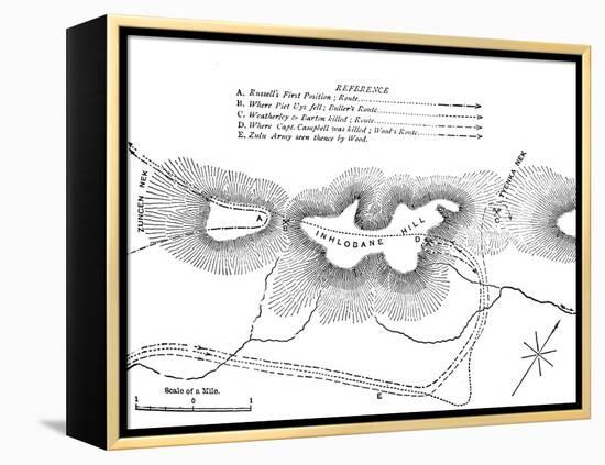 'Plan of the Fight on the Inhlobane Mountain, (March 28, 1979)', c1880-Unknown-Framed Premier Image Canvas