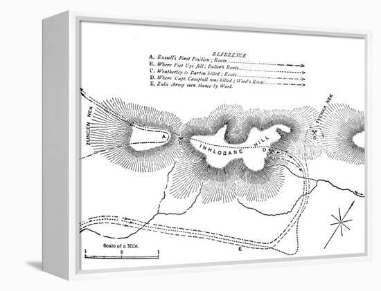 'Plan of the Fight on the Inhlobane Mountain, (March 28, 1979)', c1880-Unknown-Framed Premier Image Canvas