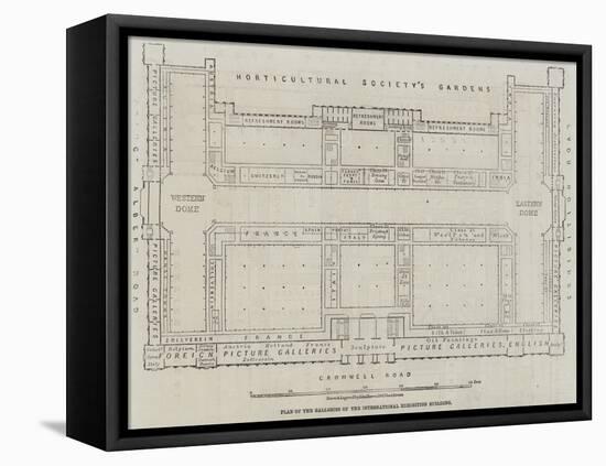 Plan of the Galleries of the International Exhibition Building-John Dower-Framed Premier Image Canvas