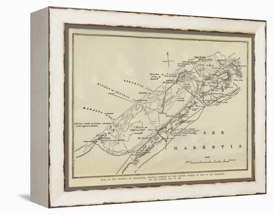 Plan of the Harbour of Alexandria-null-Framed Premier Image Canvas