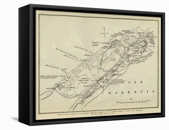 Plan of the Harbour of Alexandria-null-Framed Premier Image Canvas