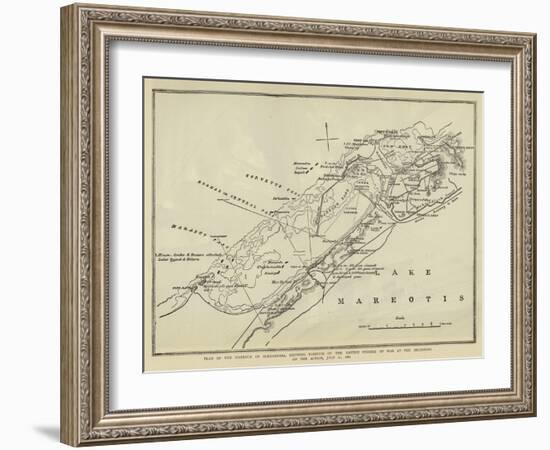 Plan of the Harbour of Alexandria-null-Framed Giclee Print