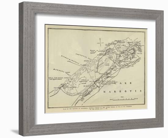 Plan of the Harbour of Alexandria-null-Framed Giclee Print