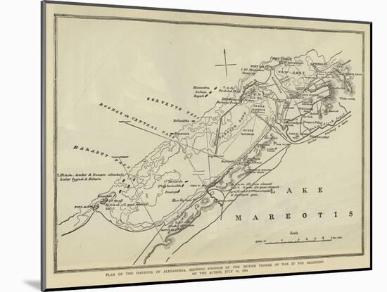 Plan of the Harbour of Alexandria-null-Mounted Giclee Print