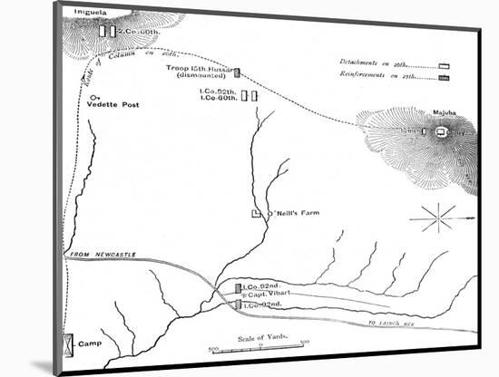 'Plan of the March to Majuba Hill, (February 26, 1881)', c1880s-Unknown-Mounted Giclee Print