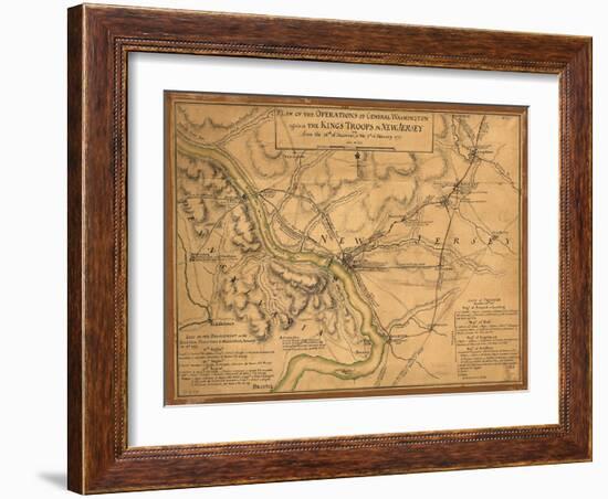 Plan of the operations - Gener-Dan Sproul-Framed Art Print