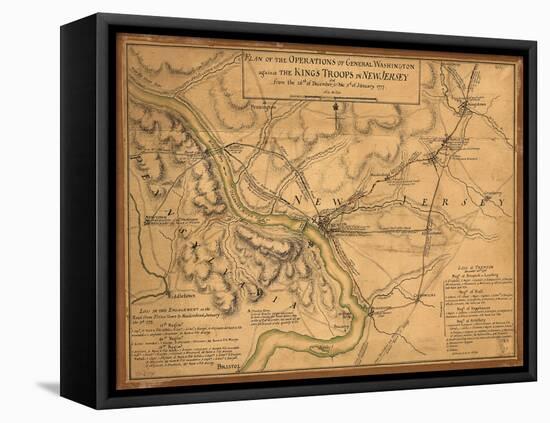 Plan of the operations - Gener-Dan Sproul-Framed Stretched Canvas