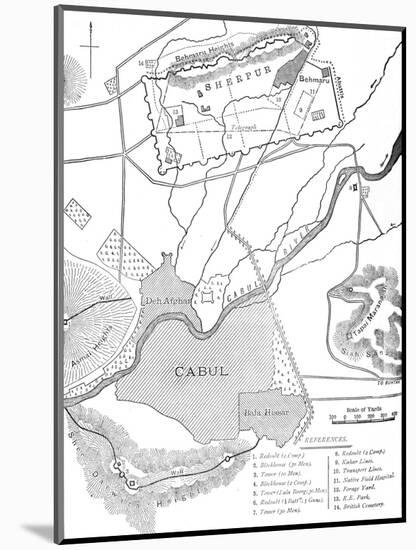 'Plan of the Sherpur Cantonments', c1880-Unknown-Mounted Giclee Print