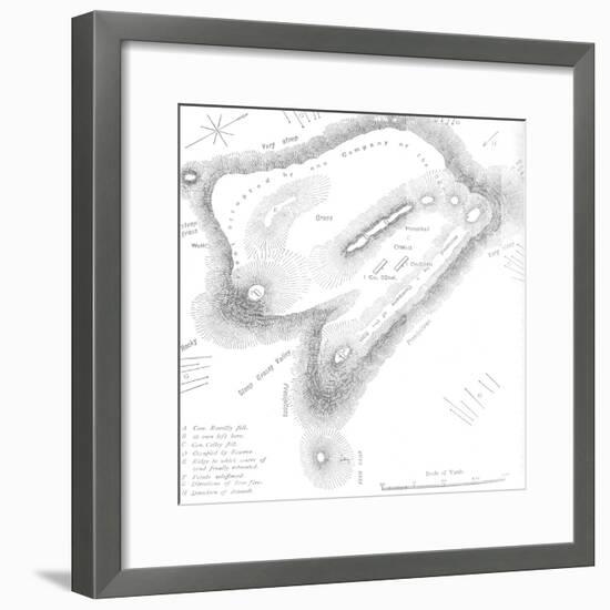 'Plan of the Summit of Majuba Hill, (February 27, 1881)', c1880s-Unknown-Framed Giclee Print