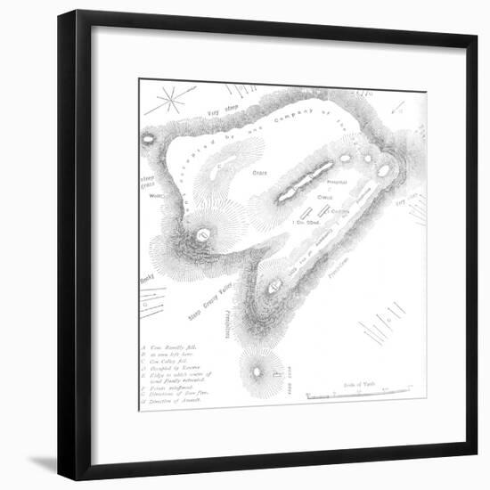 'Plan of the Summit of Majuba Hill, (February 27, 1881)', c1880s-Unknown-Framed Giclee Print