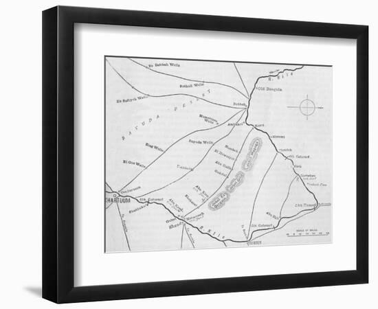 'Plan of the Theatre of War in the Second Soudan Campaign', c1881-85-Unknown-Framed Giclee Print