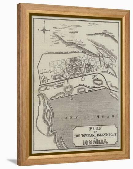 Plan of the Town and Inland Port of Ismailia-null-Framed Premier Image Canvas