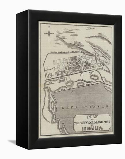 Plan of the Town and Inland Port of Ismailia-null-Framed Premier Image Canvas