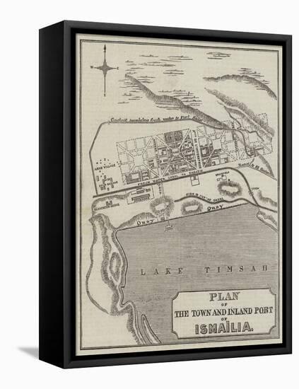 Plan of the Town and Inland Port of Ismailia-null-Framed Premier Image Canvas