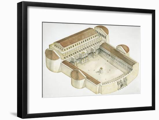 Plan of Trajan's Forum-null-Framed Giclee Print