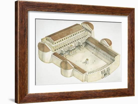 Plan of Trajan's Forum-null-Framed Giclee Print