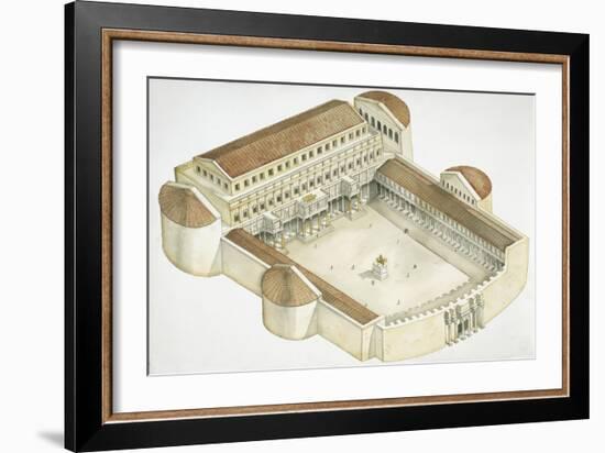 Plan of Trajan's Forum-null-Framed Giclee Print